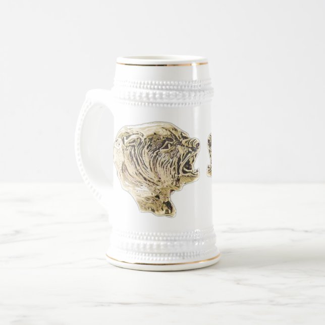 Golden Bears Stein Bierglas (Vorderseite Links)