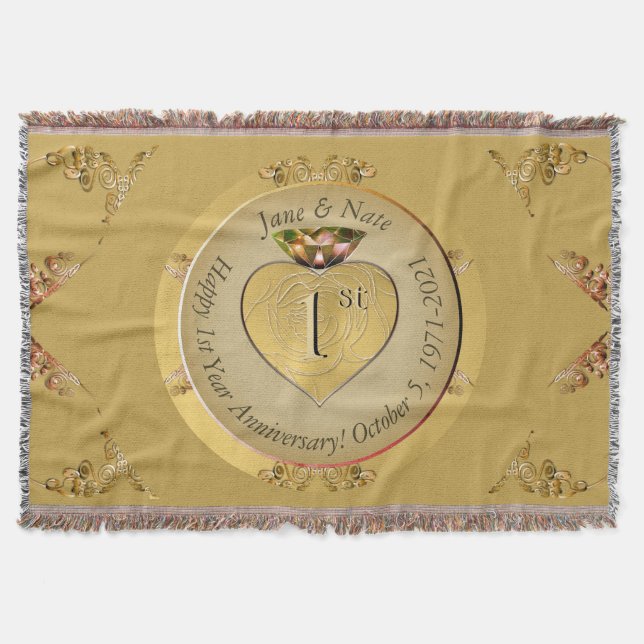 Golden bei der Hochzeit zum 1./50. Decke (Vorderseite)