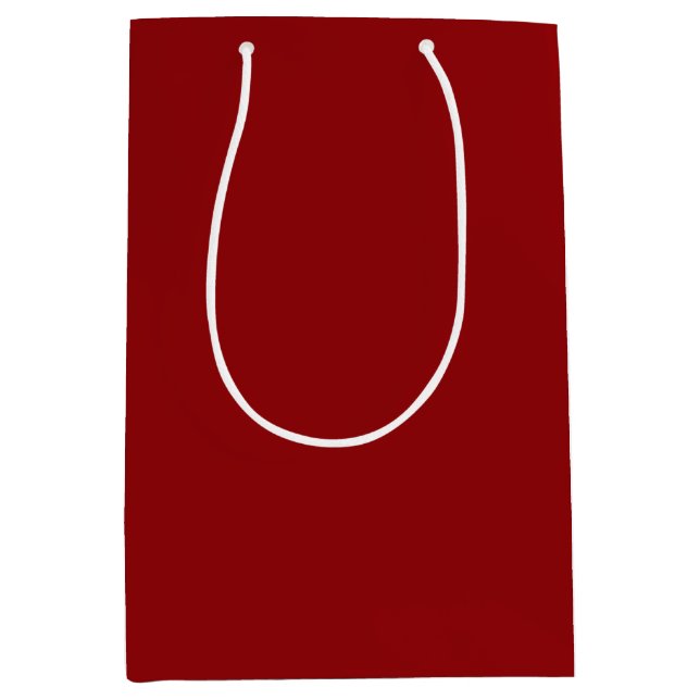 Golden Bells Medium Red Mittlere Geschenktüte (Vorderseite)