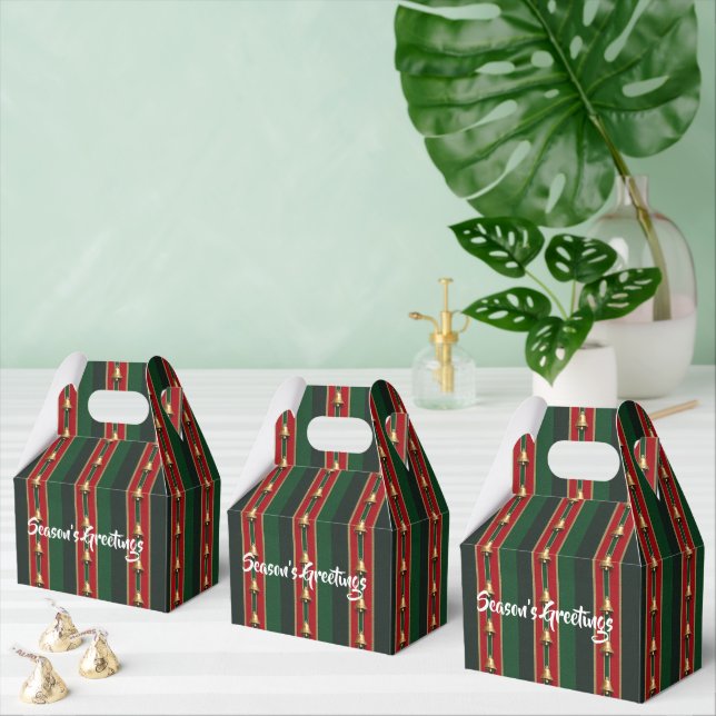 Golden Bells Stripe Pattern Geschenkschachtel (Zahlreiche)