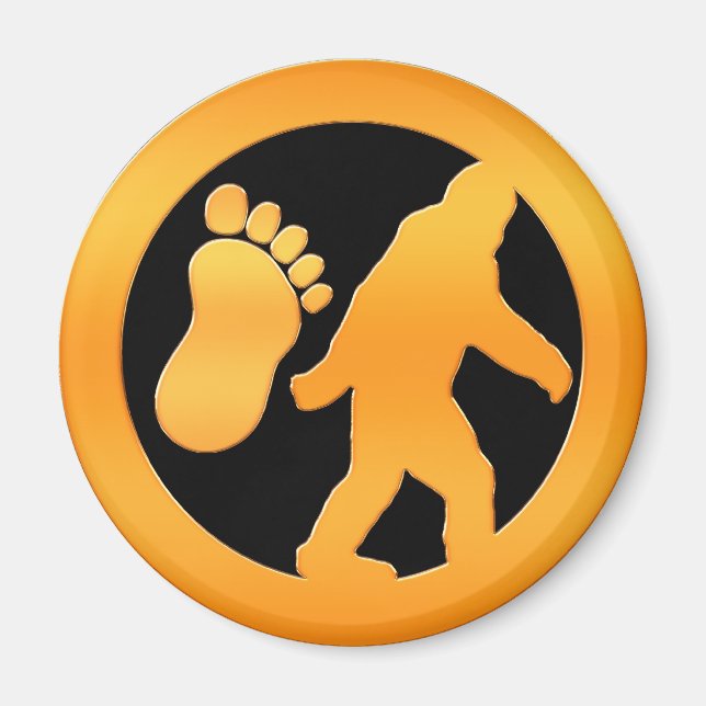 Golden Bigfoot Magnet (Vorne)
