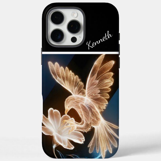 Golden Bird & Bloom Case-Mate iPhone Hülle (Rückseite)