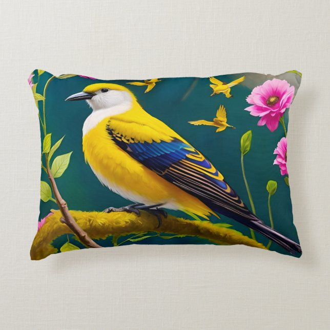 Golden Bird Dekokissen (Vorderseite)