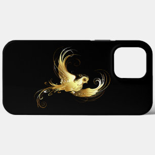 Golden Bird im schwarzen Hintergrund Case-Mate iPhone Hülle