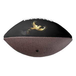 Golden Bird im schwarzen Hintergrund Football