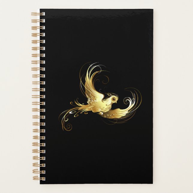 Golden Bird im schwarzen Hintergrund Planer (Vorderseite)