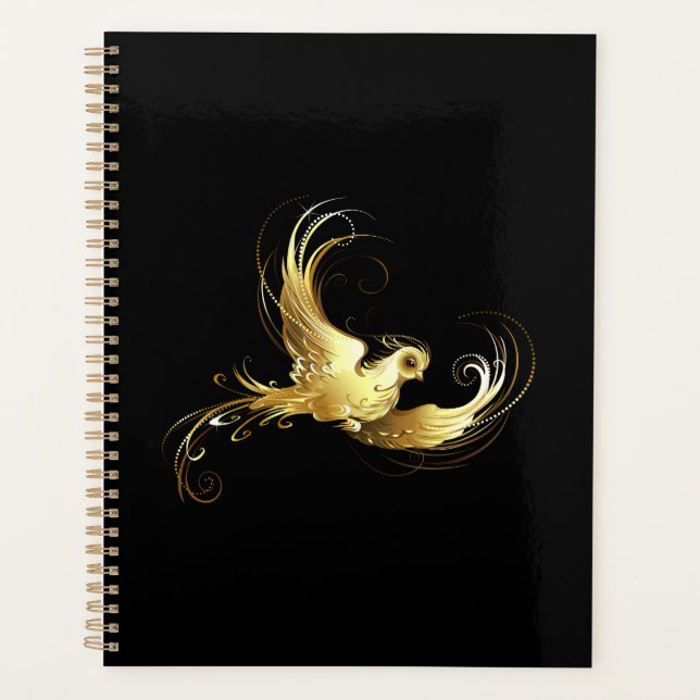 Golden Bird im schwarzen Hintergrund Planer (Vorderseite)