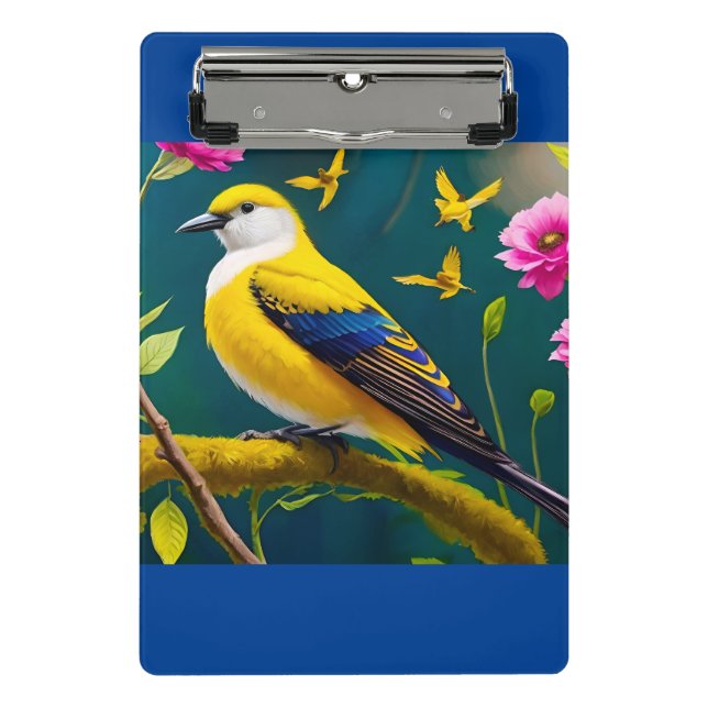 Golden Bird Mini Klemmbrett (Vorderseite)