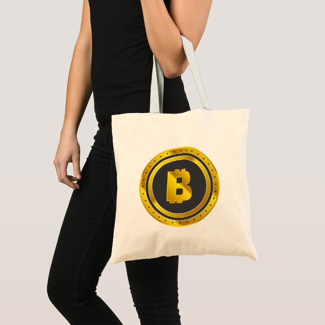 Golden Bitcoin Tote Bag Tragetasche (Von Creator hochgeladen)