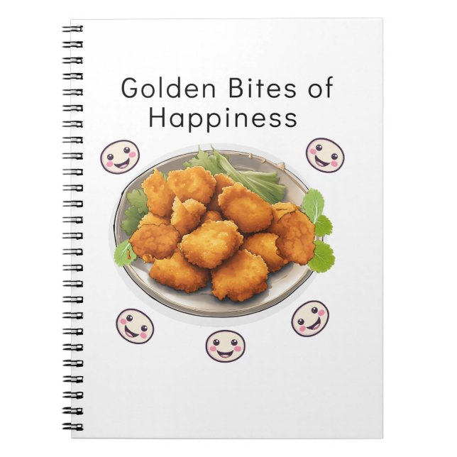 Golden Bites of Happiness Notizblock (Vorderseite)