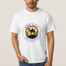 Golden & Black Camel Wüste Retro Design T-Shirt