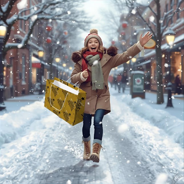 Golden Black Gift Bag Große Geschenktüte (Von Creator hochgeladen)