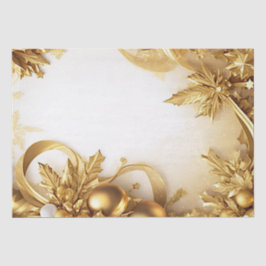 Golden Blätter Weihnachts-Tissue Seidenpapier