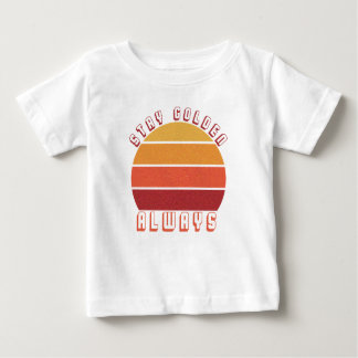 Golden bleibe, immer - Retro-Sonnenuntergang Motiv Baby T-shirt