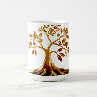 Golden Bloom Klassische Tasse