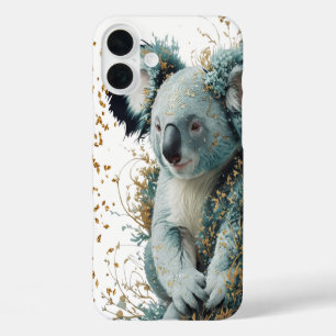 Golden Bloom Koala iPhone 16 Plus Hülle