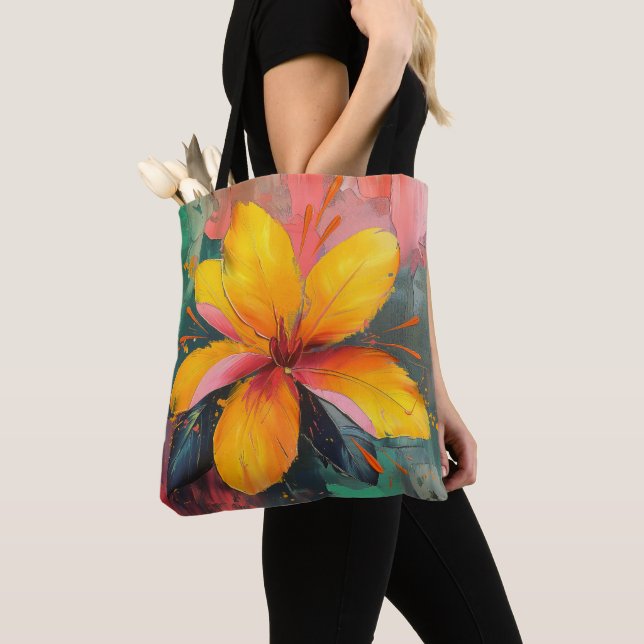 Golden Bloom – Vibrant Abstract Floral Expression (Von Nahem)