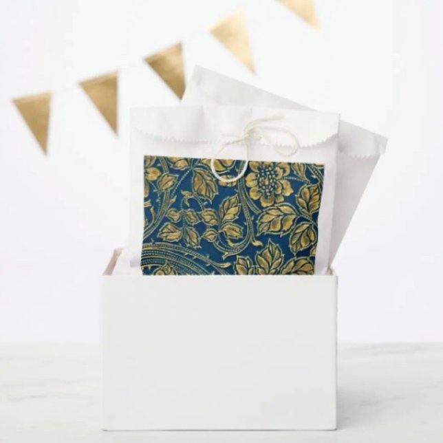 Golden Blossom Elegante Geschenktütchen (Favor Bag Dimensions: 5.75”x8” sold in sets of 50. 

)