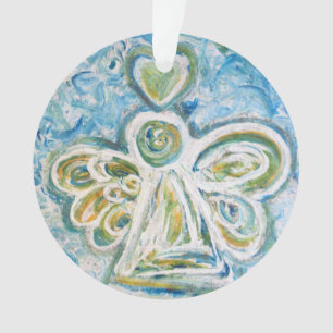 Golden Blue Angel Kunst, Dichtung und Musik Ornament