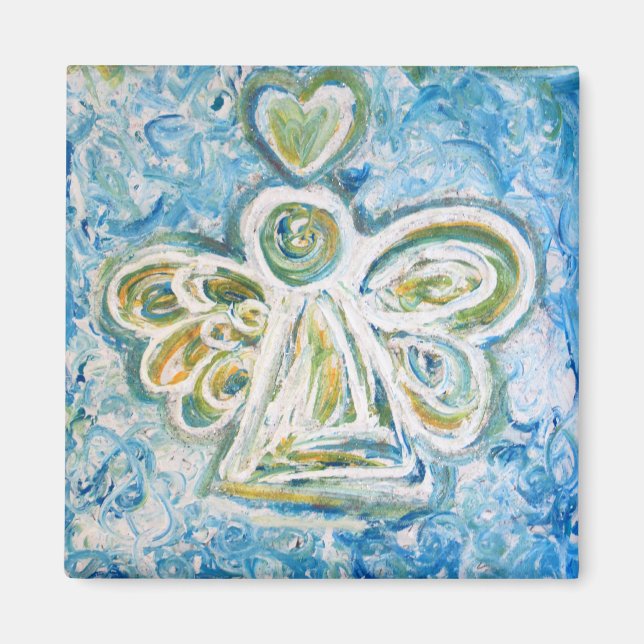 Golden Blue Angel Magnet (Vorne)