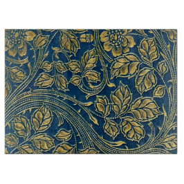 Golden Blue Elegance Cutting Board Schneidebrett