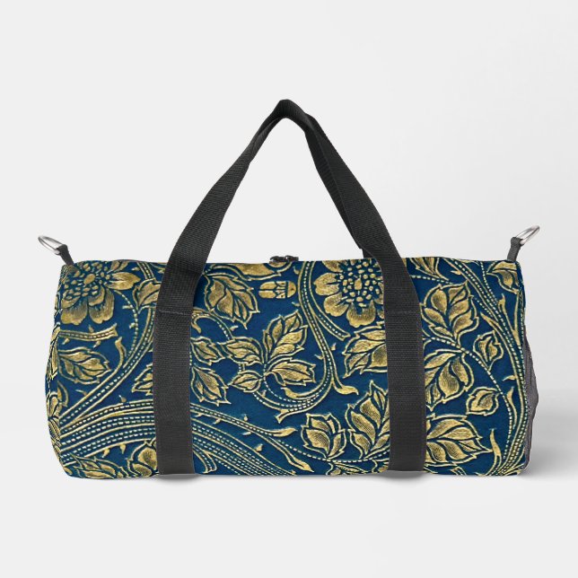 Golden Blue Elegance Duffle Bag (Vorderseite)