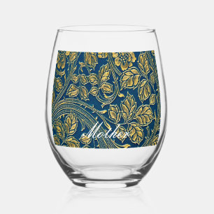Golden Blue Elegante Trinkbehälter Set Weinglas Ohne Stiel