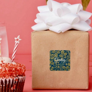 Golden Blue Eleganz Sticker