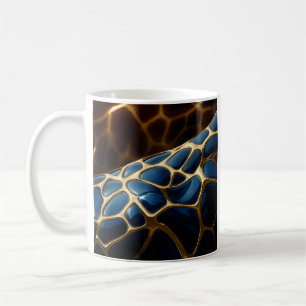 Golden Blue Giraffe Kaffeetasse