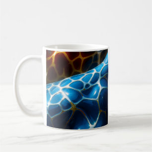 Golden Blue Giraffen Kaffeetasse