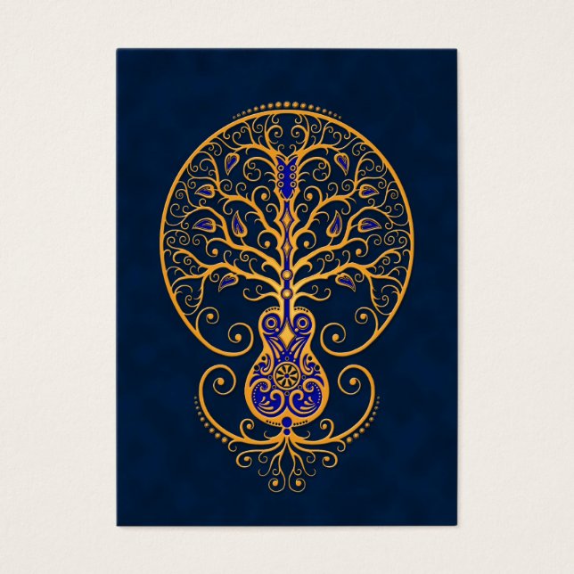 Golden Blue Guitar Tree of Life (Vorderseite)