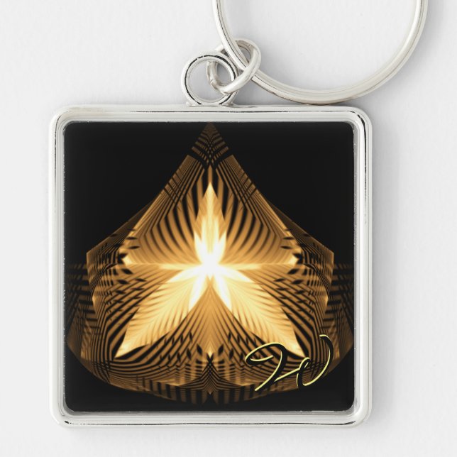 Golden Blüh 1 Schlüsselanhänger (Vorne)