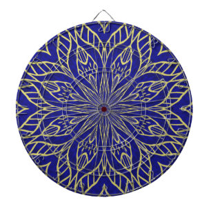 Golden Blume Mandala Dartscheibe