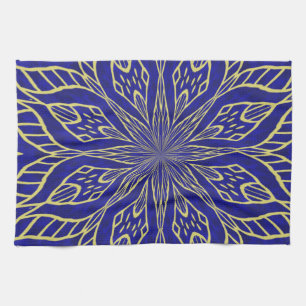 Golden Blume Mandala Handtuch