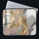 Golden Blush Laptopschutzhülle<br><div class="desc">Golden Blush II von Jennifer Goldberger. Die Farbtöne sind in Grautönen und rosa gehalten und auf einem neutralen Hintergrund gebürstet. Goldfolie ist über das Design betont.</div>