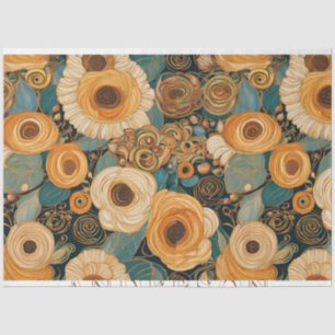 Golden Boho Garden Seidenpapier