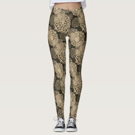 Golden Boho Mandalases Leggings