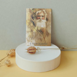 Golden Bokeh Vintag Santa Claus Puzzle