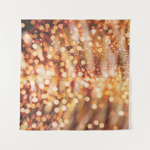 Golden Bokeh: Vintages Lichtspiel Wandteppich