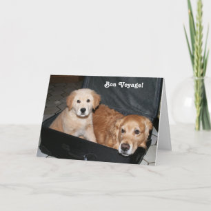 Golden Bon Voyage Karte