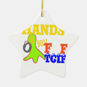 Golden Boo! Girly TGIF dankt Gott seinen Freitag H Keramik Ornament