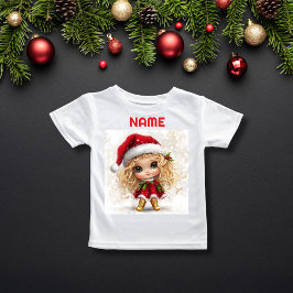 Golden Boot XMAS Girl of Red Dress INDIVIDUELLE NA T-Shirt