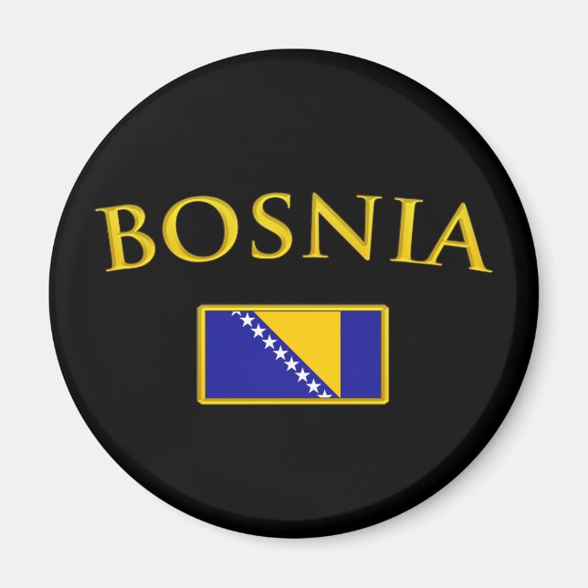 Golden Bosnien Magnet (Vorne)