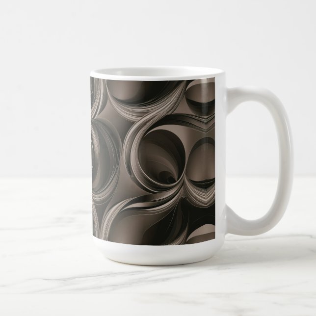 Golden Botanical Flow Elegant   Kaffeetasse (Rechts)