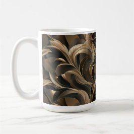 Golden Botanical Flow Elegant Kaffeetasse