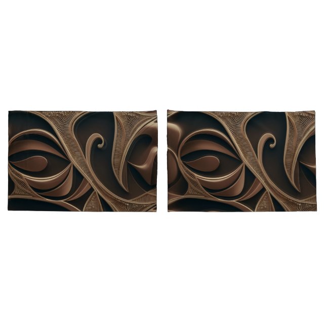 Golden Botanical Flow Elegant   Kissenbezug (Rückseite-Set)