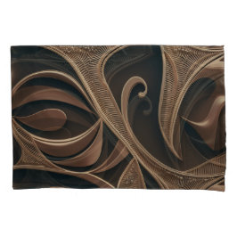 Golden Botanical Flow Elegant Kissenbezug