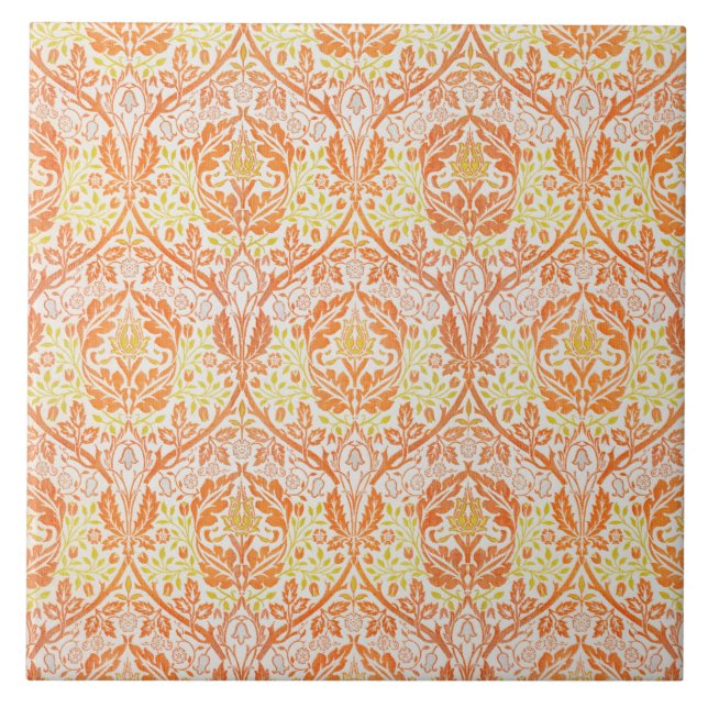 Golden Bough Pattern (von William Morris) Fliese (Vorderseite)