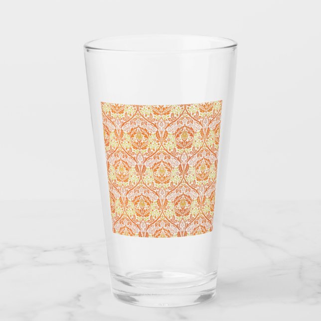 Golden Bough Pattern (von William Morris) Glas (Vorderseite)