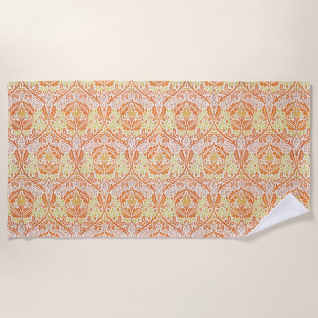 Golden Bough Pattern (von William Morris) Strandtuch (Vorderseite)